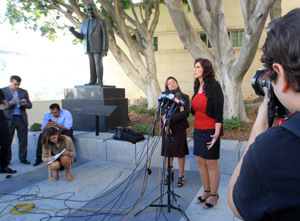 Cindy
                  and Cris Armenta at LA Courthouse
